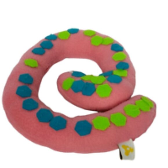 Koala Crate Pink Worm Plush Stuffed Animal 10.5" - Picture 2 of 6